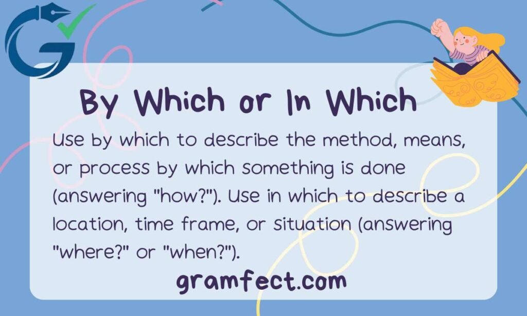 By Which vs In Which