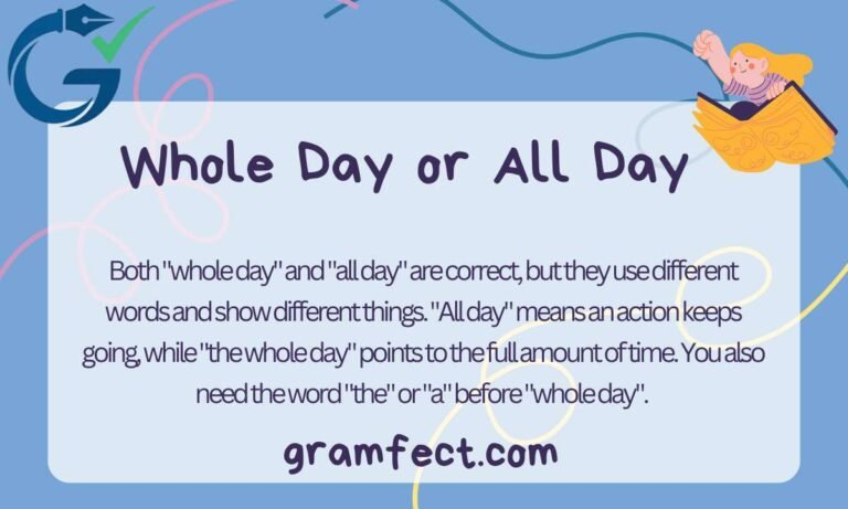 Whole Day or All Day