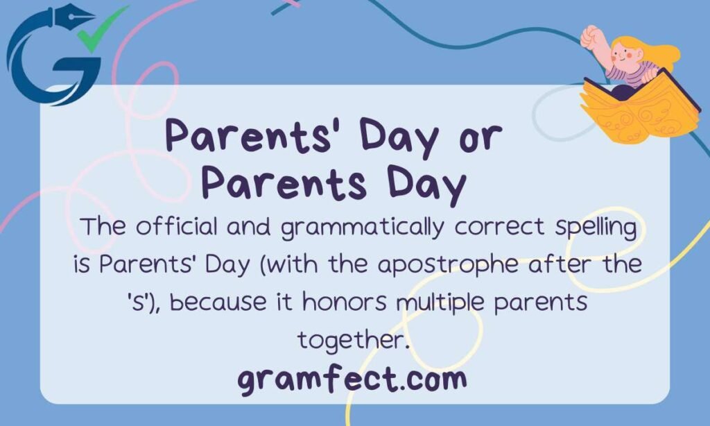 Why Does Parents' Day Have an Apostrophe?