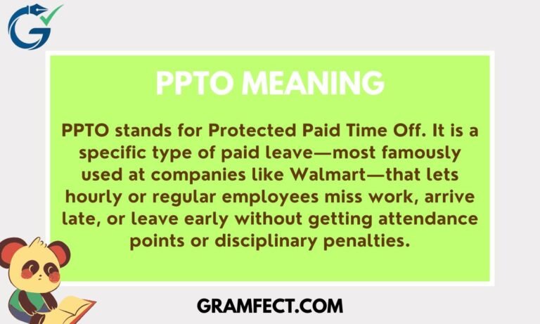 PPTO Meaning