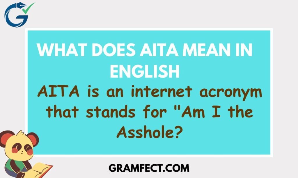 What Does AITA Mean In English