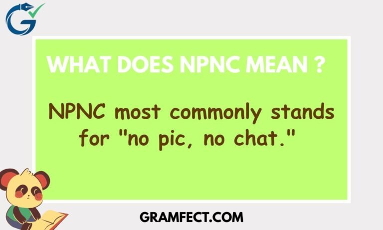 What Does NPNC Mean